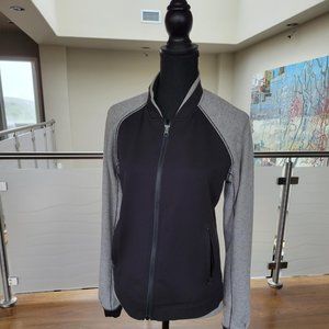Lululemon bomber jacket with baseball stitching on the back, size 6